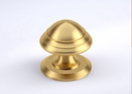 Machined brass knob