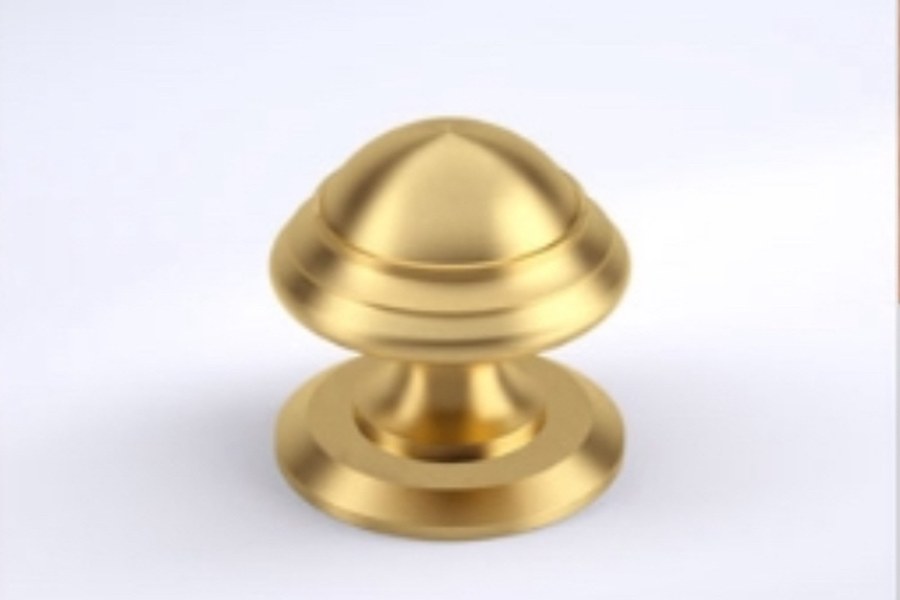 Machined brass and stainless architectural hardware