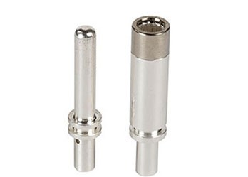 Mating pin pair, plated