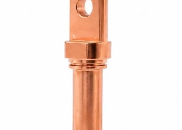 Copper busbar terminal with blade