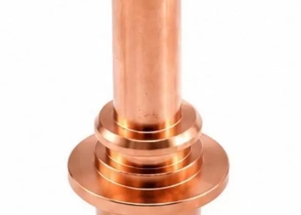 Stepped copper contact