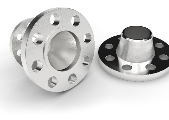 Slip-on and weld-neck flanges