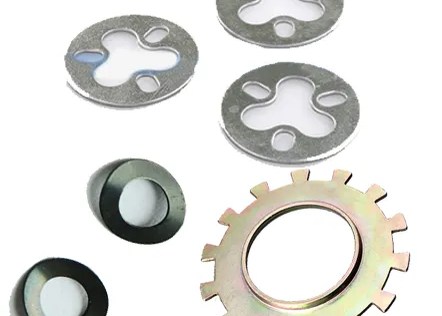 Lock washers and retaining rings