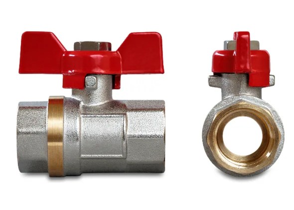 Valve bodies with butterfly handles